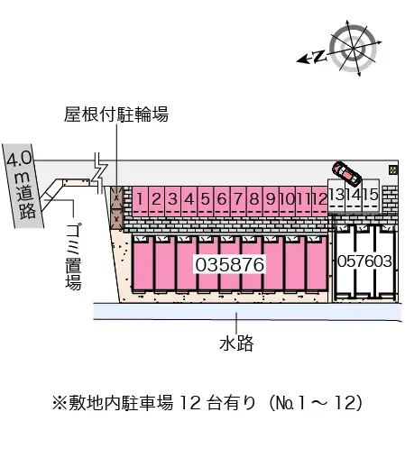 ★手数料０円★小郡市稲吉 月極駐車場